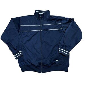 Cheetah Track Jacket Men's Size Large Gray Full Zip Athletic Warm Up 90s Vintage